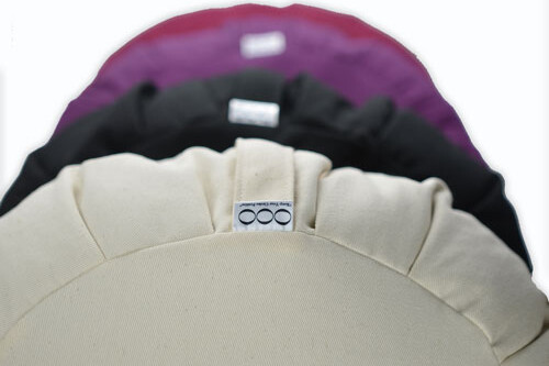 OOO-Meditationskudde Crescent Zafu Bovete - Burgundy