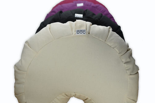 OOO-Meditationskudde Crescent Zafu Bovete - Burgundy
