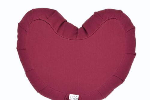OOO-Meditationskudde Crescent Zafu Bovete - Burgundy