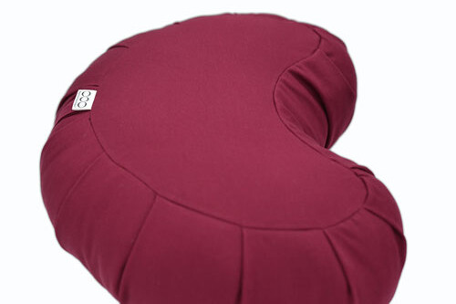 OOO-Meditationskudde Crescent Zafu Bovete - Burgundy