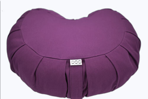 OOO-Meditationskudde Crescent Zafu Kapok - Lila