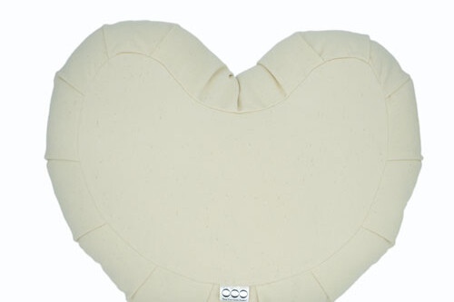 OOO-Meditationskudde Crescent Zafu Bovete - Vit