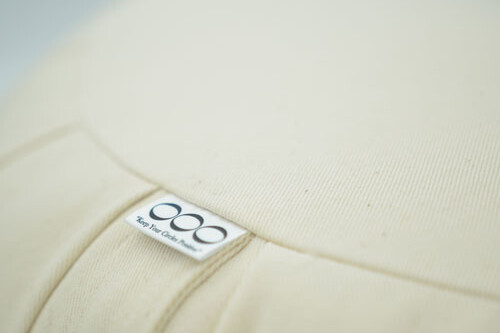 OOO-Meditationskudde Crescent Zafu Bovete - Vit