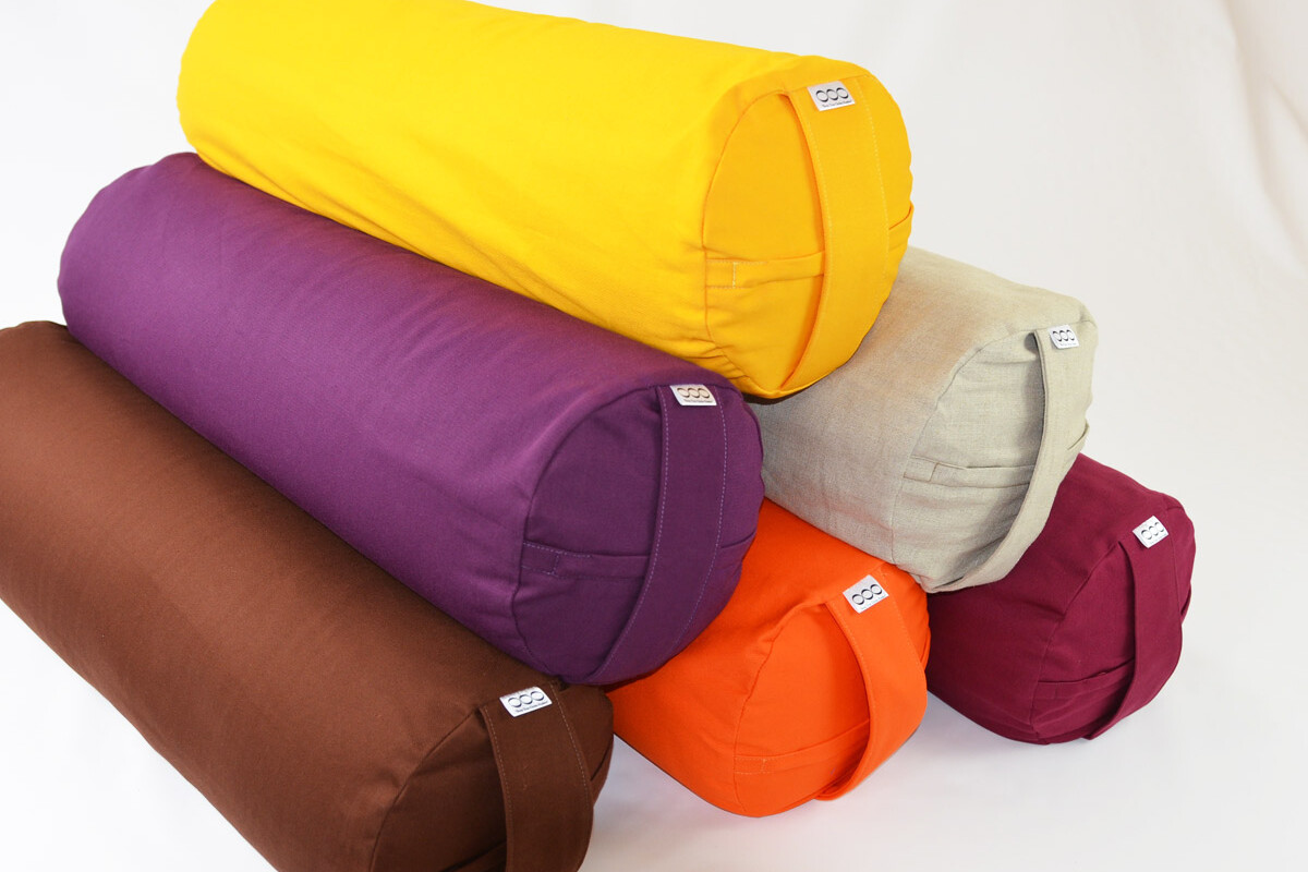 OOO-Yogabolster Rund Kapok - Gul