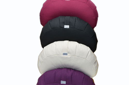 OOO-Meditationskudde Halvmåne Kapok - Burgundy