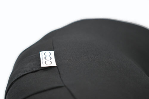 OOO-Meditationskudde Halvmåne Kapok - Svart