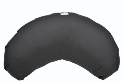 OOO-Meditationskudde Halvmåne Bovete - Svart