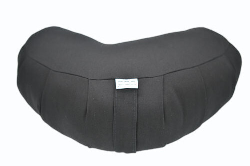 OOO-Meditationskudde Halvmåne Kapok - Svart