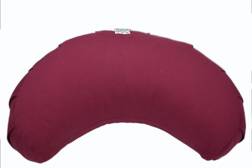 OOO-Meditationskudde Halvmåne Bovete - Burgundy