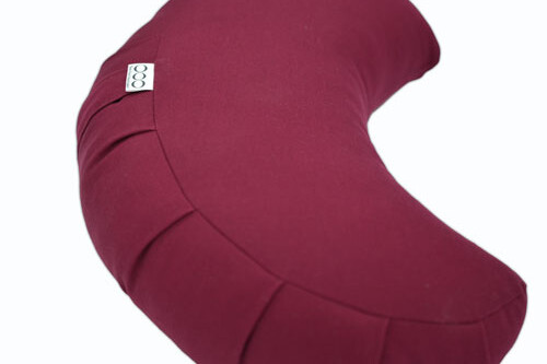 OOO-Meditationskudde Halvmåne Bovete - Burgundy