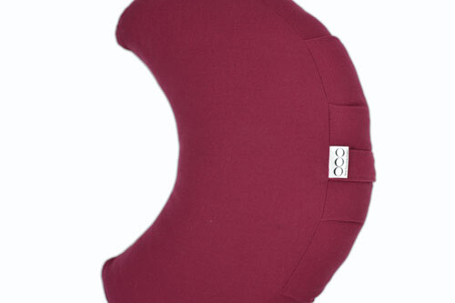 OOO-Meditationskudde Halvmåne Kapok - Burgundy