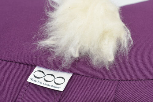 OOO-Meditationskudde Halvmåne Kapok - Svart