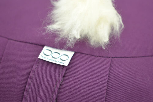 OOO-Meditationskudde Crescent Zafu Kapok - Lila