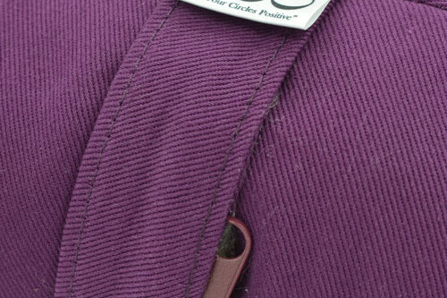 OOO-Meditationskudde Crescent Zafu Kapok - Burgundy