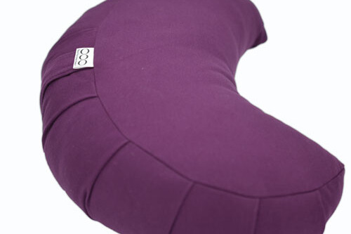 OOO-Meditationskudde Halvmåne Bovete - Lila