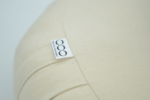 OOO-Meditationskudde Halvmåne Bovete - Vit