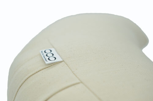 OOO-Meditationskudde Halvmåne Kapok - Vit