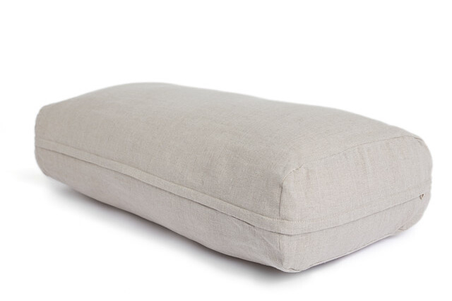 OOO Yoga Bolster Rectangular Buckwheat Linen